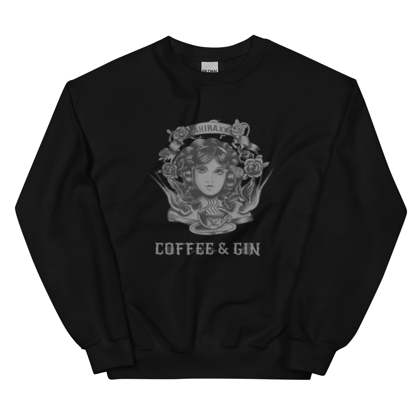 Akira Xx Coffee and Gin - black and grey Unisex Sweatshirt