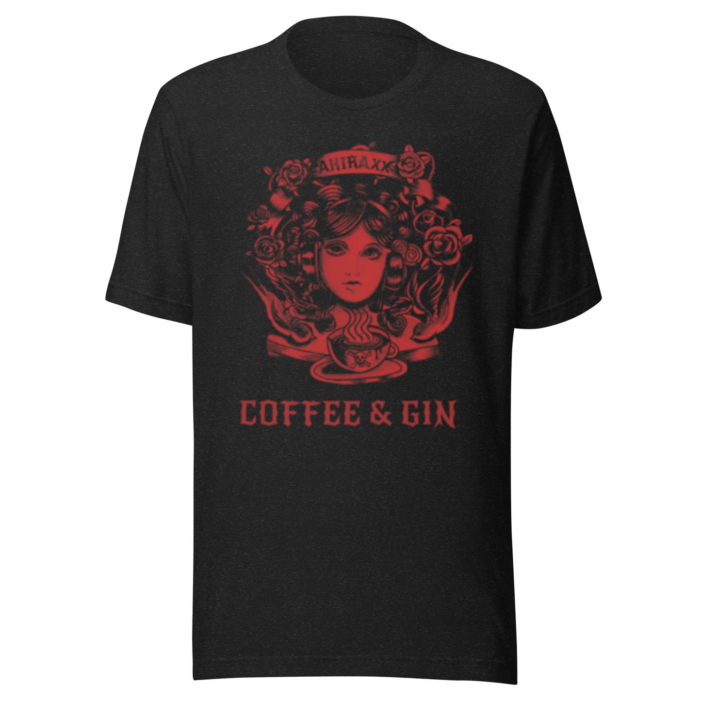 Akira Xx Coffee and Gin Red print Unisex t-shirt