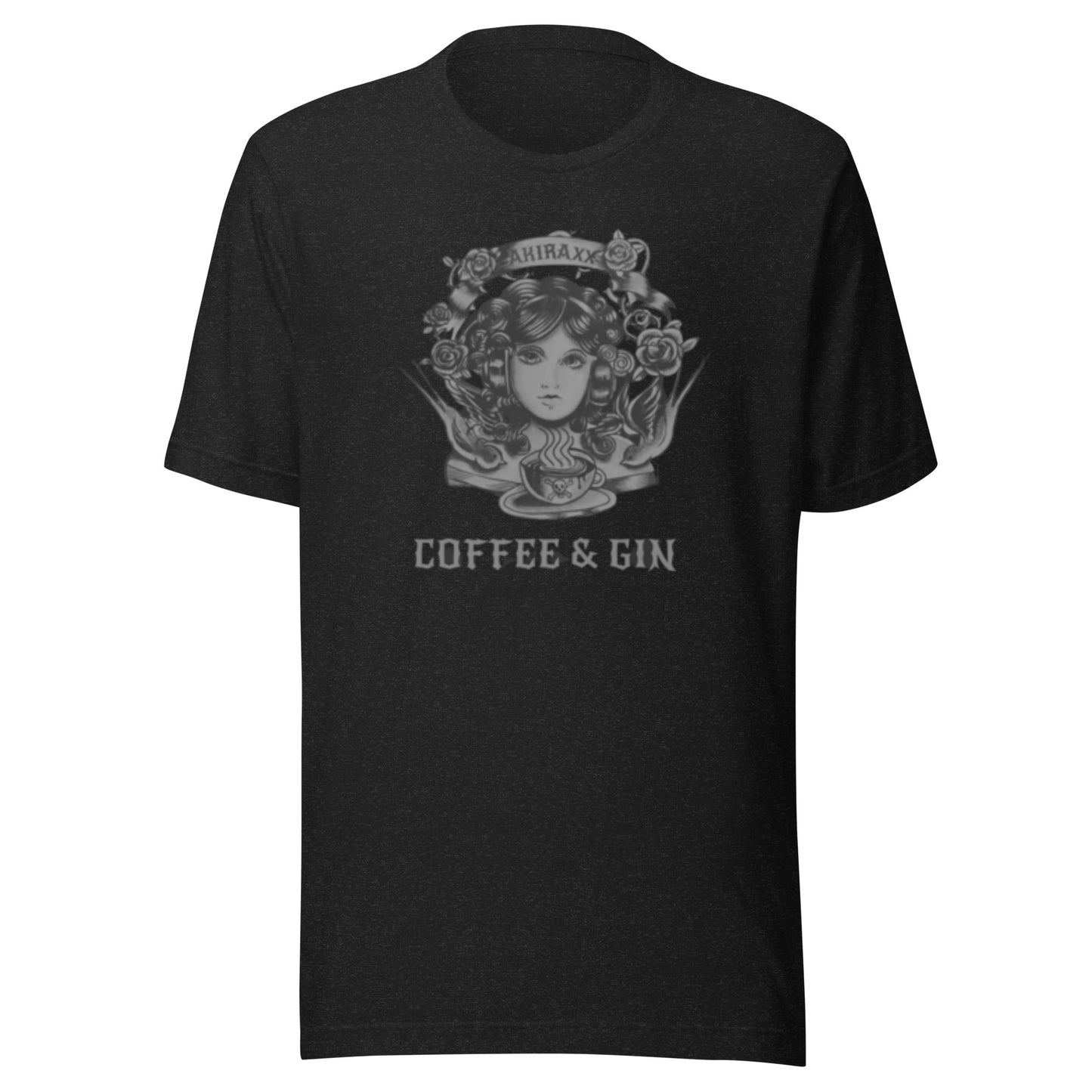 Akira Xx Coffee and Gin -black and Grey Unisex t-shirt