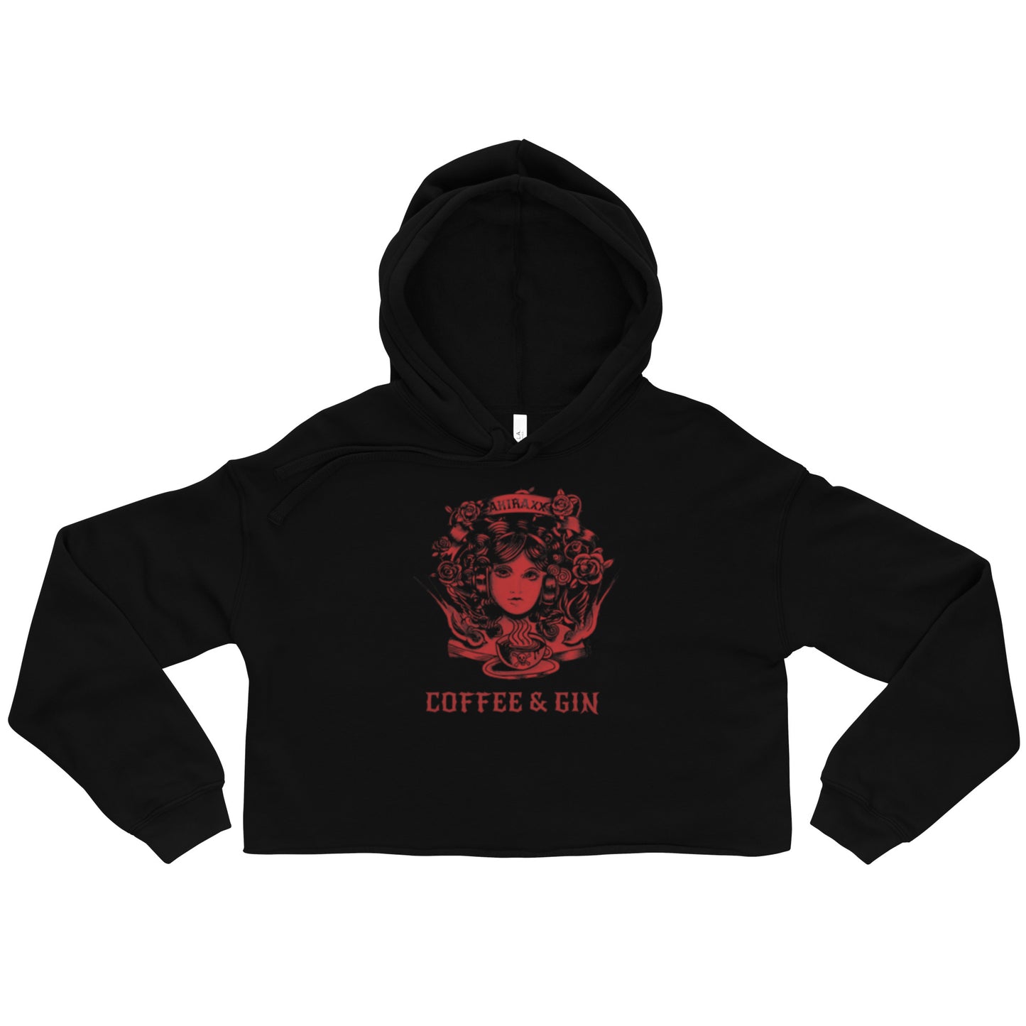 Akira Xx Coffee and Gin - women Crop Hoodie